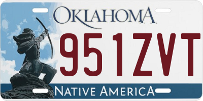 OK license plate 951ZVT