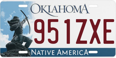 OK license plate 951ZXE