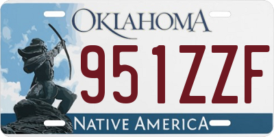 OK license plate 951ZZF