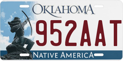 OK license plate 952AAT
