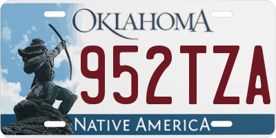 OK license plate 952TZA