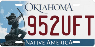 OK license plate 952UFT