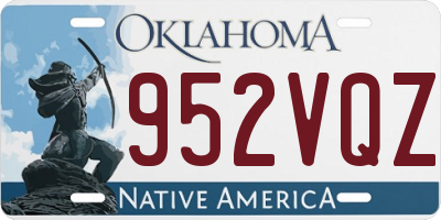 OK license plate 952VQZ