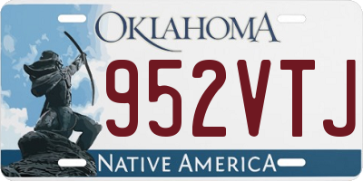 OK license plate 952VTJ