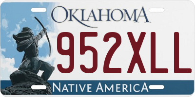 OK license plate 952XLL