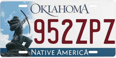 OK license plate 952ZPZ