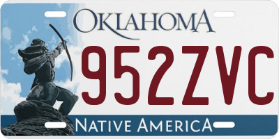 OK license plate 952ZVC
