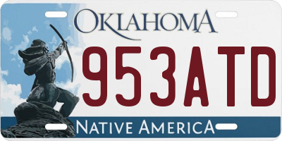 OK license plate 953ATD