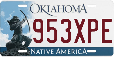 OK license plate 953XPE