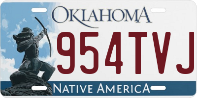 OK license plate 954TVJ