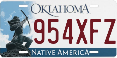 OK license plate 954XFZ