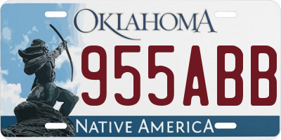 OK license plate 955ABB