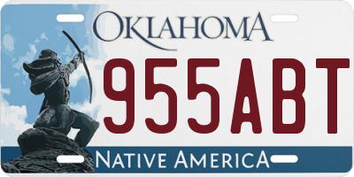 OK license plate 955ABT