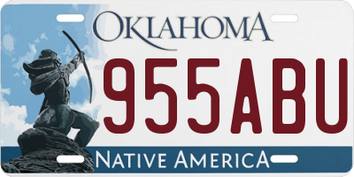 OK license plate 955ABU