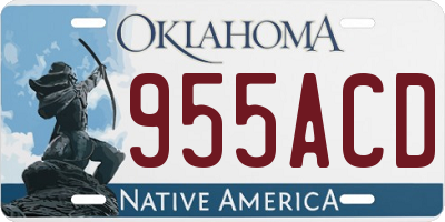 OK license plate 955ACD