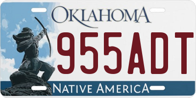 OK license plate 955ADT