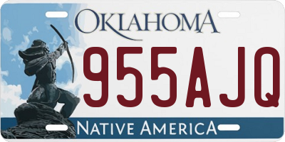 OK license plate 955AJQ
