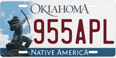OK license plate 955APL