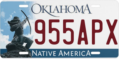 OK license plate 955APX