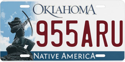 OK license plate 955ARU