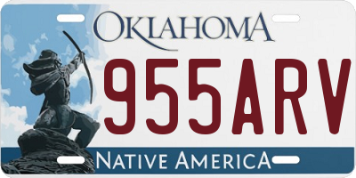 OK license plate 955ARV