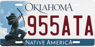 OK license plate 955ATA