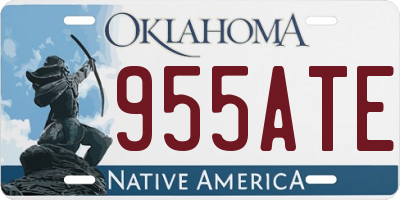 OK license plate 955ATE