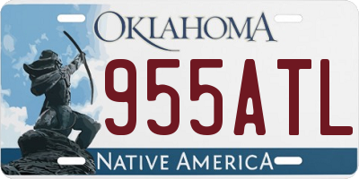 OK license plate 955ATL