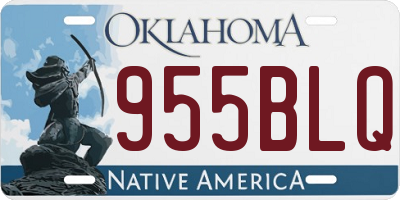 OK license plate 955BLQ