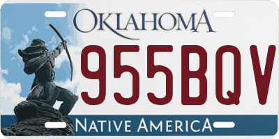 OK license plate 955BQV