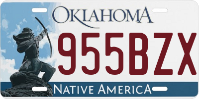 OK license plate 955BZX