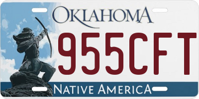 OK license plate 955CFT