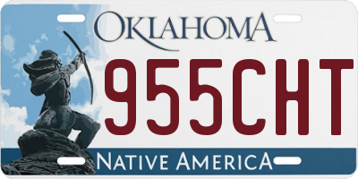 OK license plate 955CHT