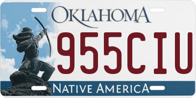 OK license plate 955CIU