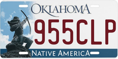OK license plate 955CLP