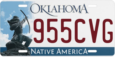 OK license plate 955CVG