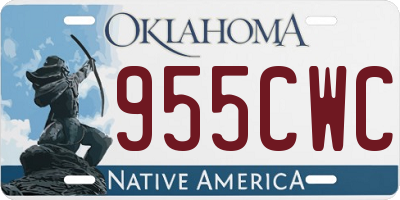 OK license plate 955CWC