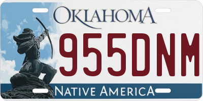 OK license plate 955DNM