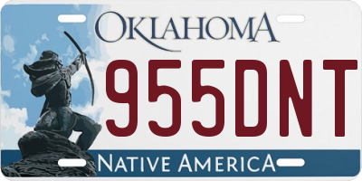 OK license plate 955DNT