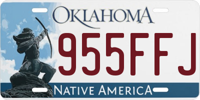 OK license plate 955FFJ