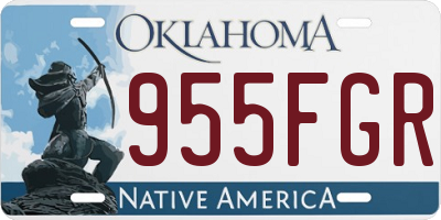OK license plate 955FGR