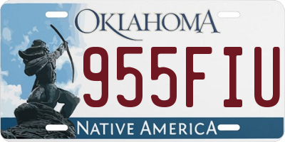 OK license plate 955FIU