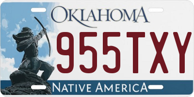 OK license plate 955TXY