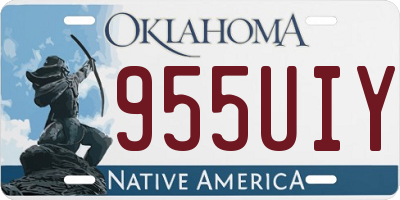 OK license plate 955UIY