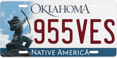OK license plate 955VES