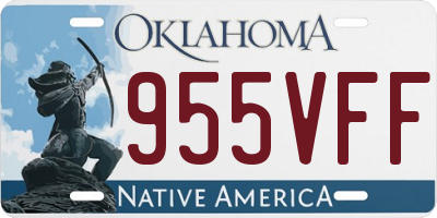 OK license plate 955VFF