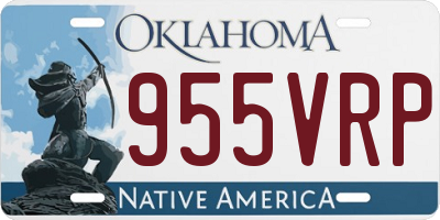 OK license plate 955VRP