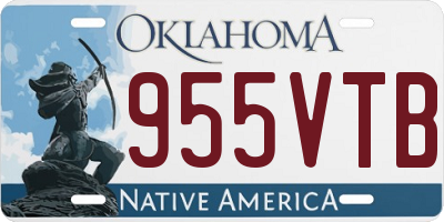 OK license plate 955VTB
