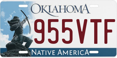 OK license plate 955VTF