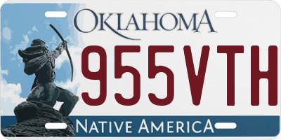 OK license plate 955VTH
